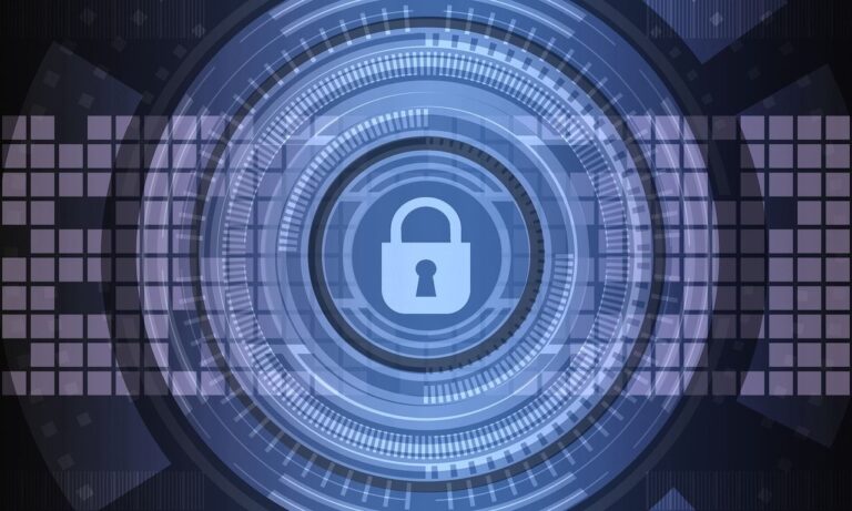Illustration numérique représentant un cadenas symbolisant la cybersécurité et la protection des données